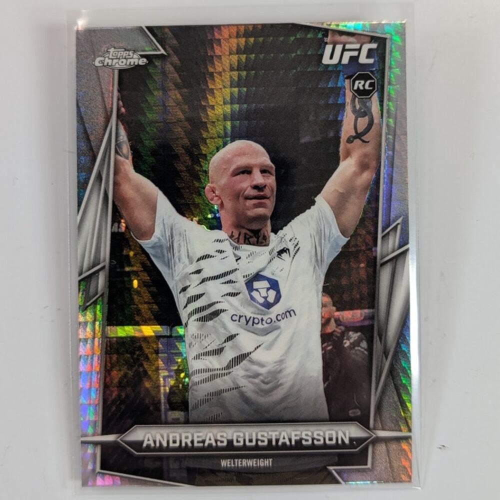 2026 Topps Chrome UFC Andreas Gustafsson #121 RC Prism Refractor Parallel Hobby